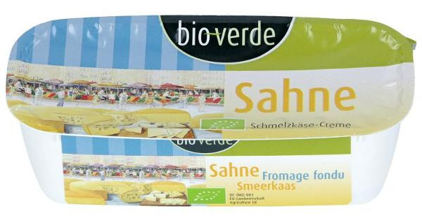 Produktfoto zu Sahne Schmelzkäse von bio-verde