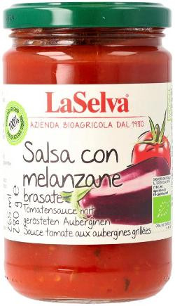 Produktfoto zu Tomatensauce mit gerösteten Auberginen von LaSelva