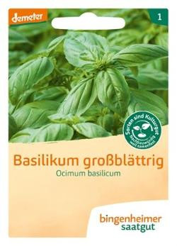 Produktfoto zu Saatgut Basilikum Großblättrig von Bingenheimer