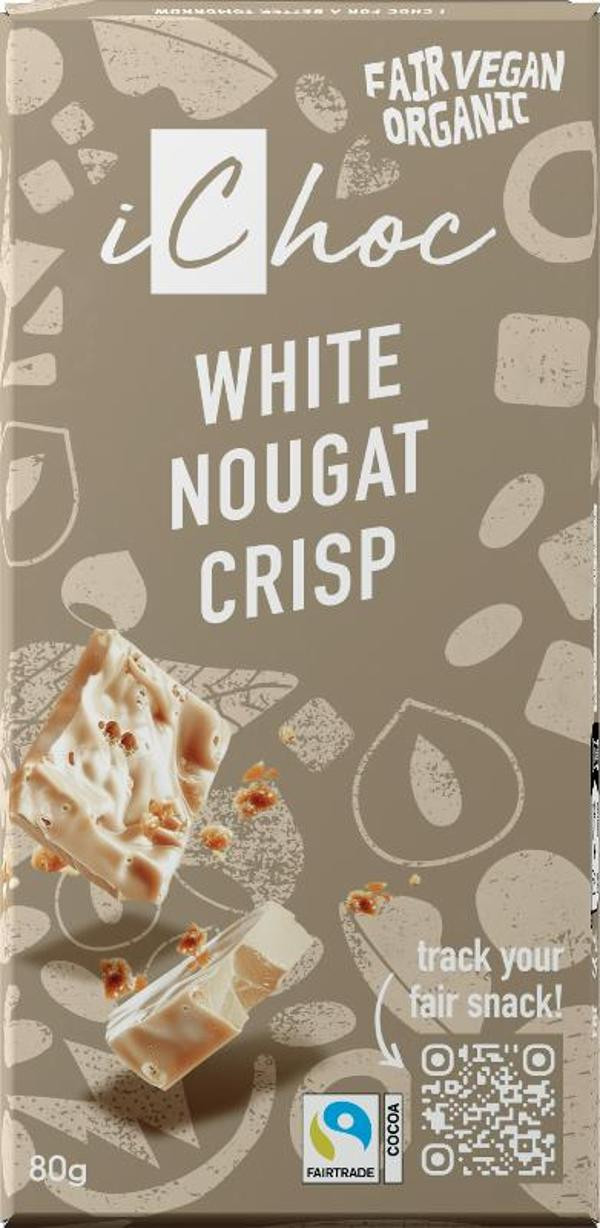 Produktfoto zu Schokolade weisse Nougat Crisp