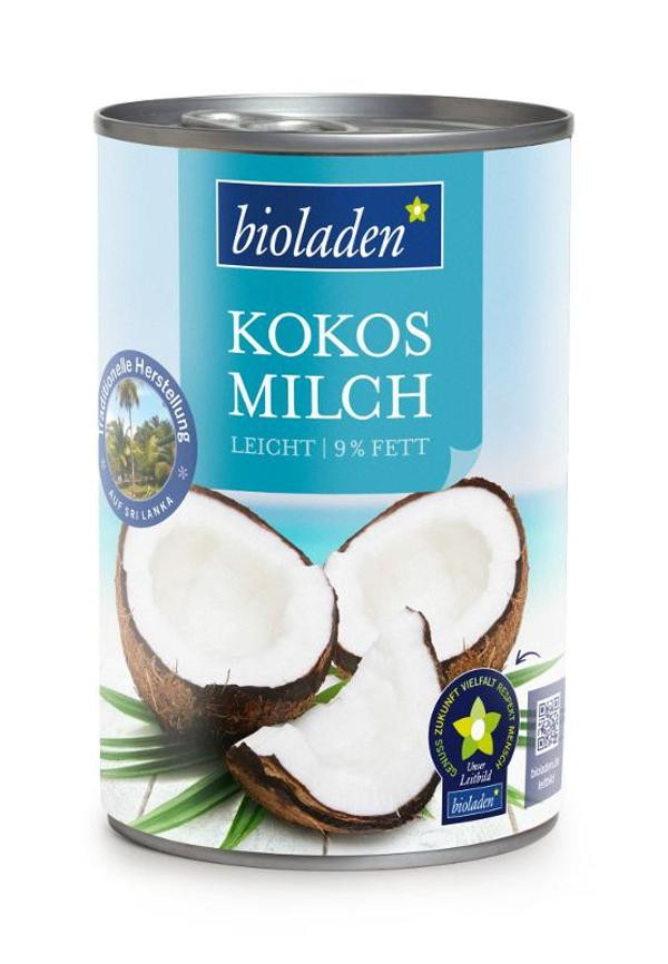 Produktfoto zu Kokosmilch fettarm 9% von bioladen