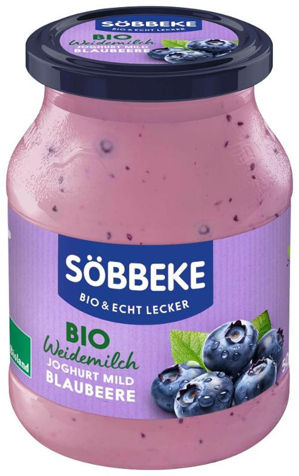 Produktfoto zu Joghurt Pur Blaubeere von Söbbeke