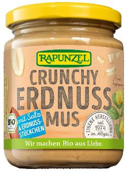 Produktfoto zu Erdnussmus Crunchy mit Salz von Rapunzel